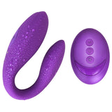 Wireless Vibrator USB Rechargeable - Dildo G Spot U Silicone Stimulator Double Vibrator